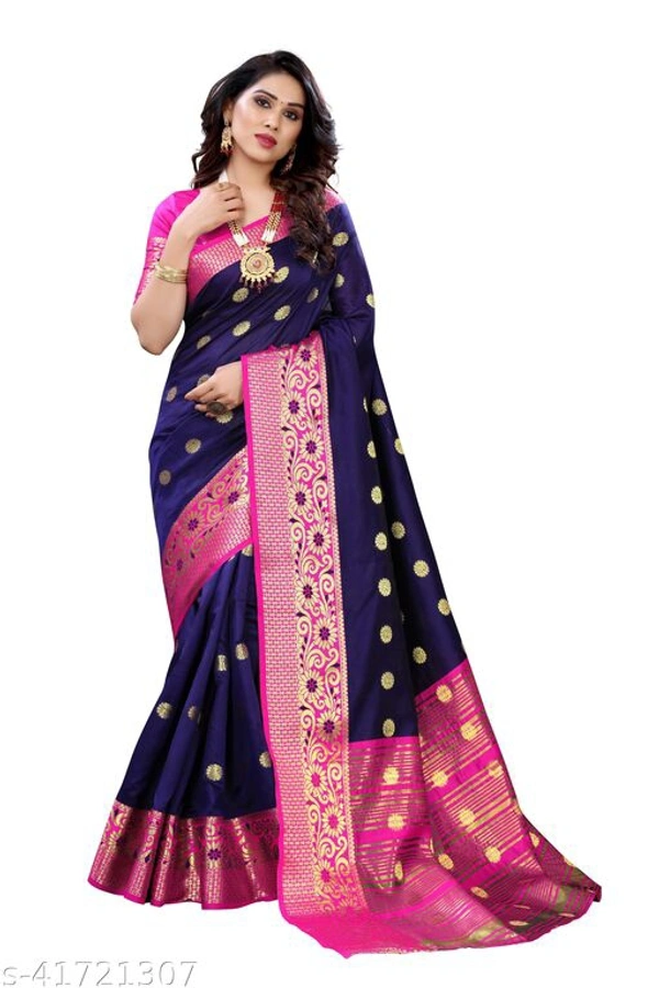 Trendy Voguish Sarees*Saree Fabric: Banarasi Silk - Blue