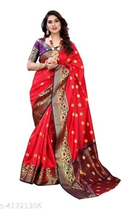 Trendy Voguish Sarees*Saree Fabric: Banarasi Silk - Green