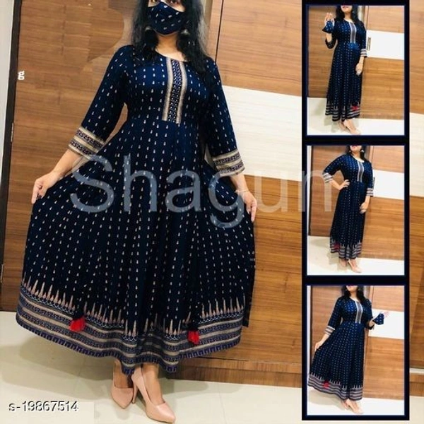 Catalog Name:*Aishani Fabulous Kurtis* - XXL, Black