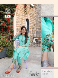 Trendy  Women Kurta Sets - Yellow, XL