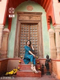 Trendy  Women Kurta Sets - Yellow, XXL