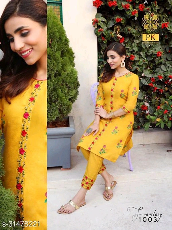 Trendy  Women Kurta Sets - Light green, 3XL