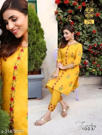 Trendy  Women Kurta Sets - Blue, XXL