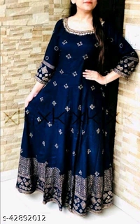 Trendy Petite Kurtis - Blue, XL
