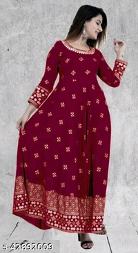Trendy Petite Kurtis - Red, M