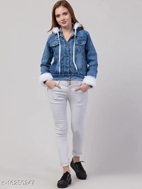 Full Sleeve Solid Women Jacket - L