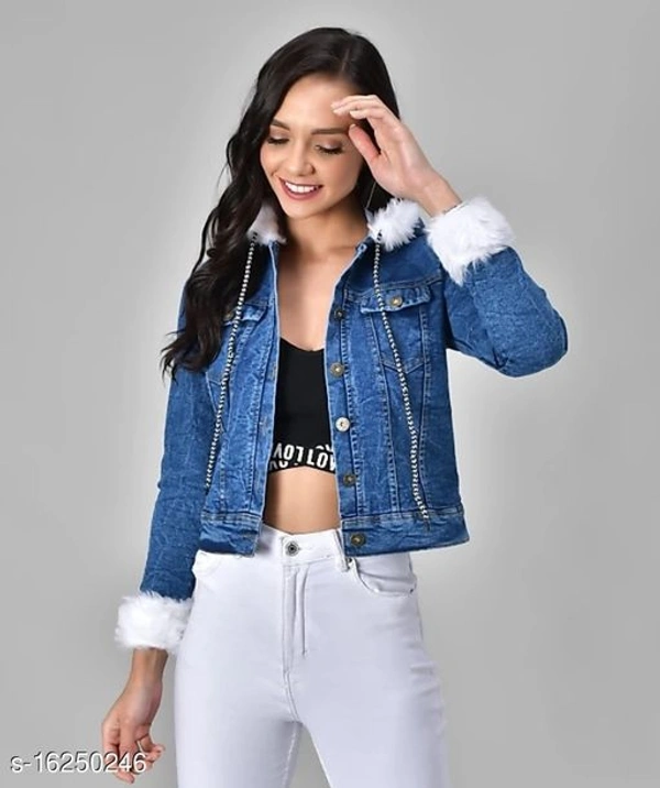 Full Sleeve Solid Women Jacket - L