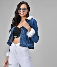 Full Sleeve Solid Women Jacket - L