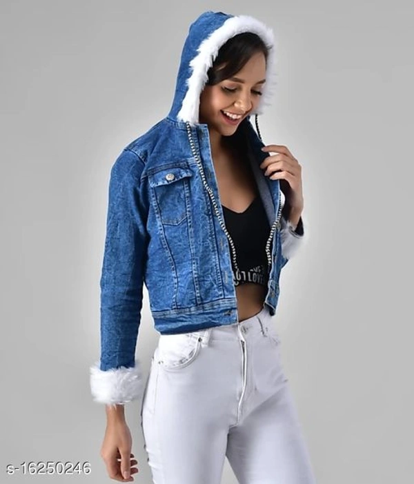 Full Sleeve Solid Women Jacket - S