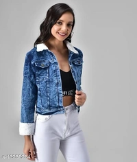 Full Sleeve Solid Women Jacket - S