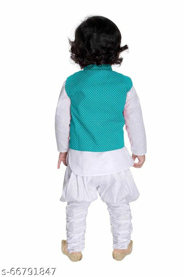 Classy Red & White Casual Kurta Sets (single) - Black, 2-3 years