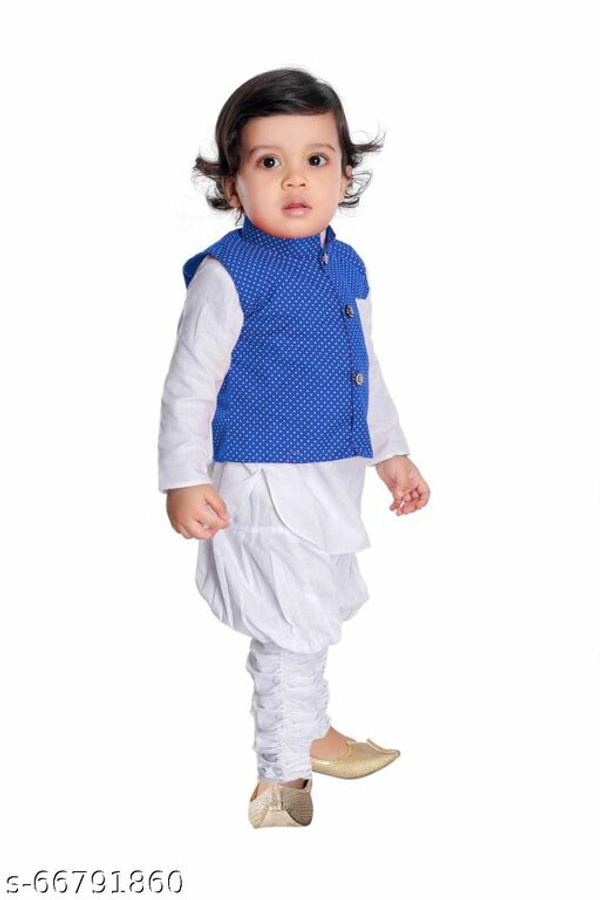 Classy Red & White Casual Kurta Sets (single) - Green, 2-3 years