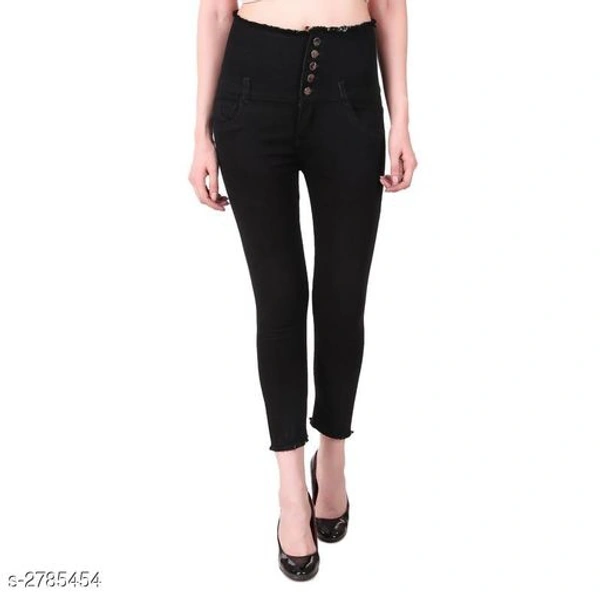 Fashionable Denim Solid Women's Jean - s-2785457, Grey, 38