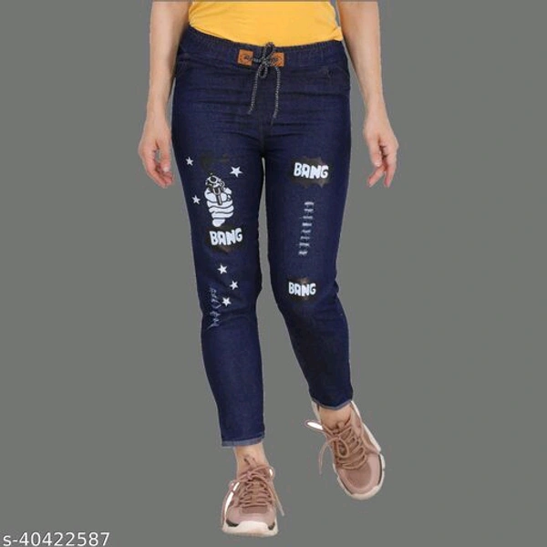 Trendy Glamorous Women Jeans - Blue, s-40422587, 28