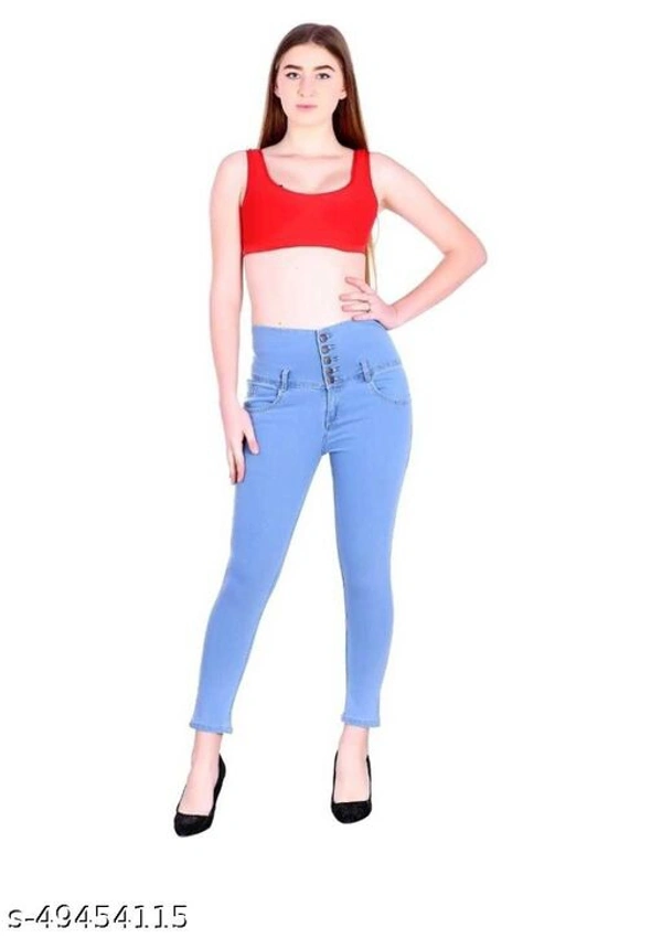 Trendy Designer Women Jeans - Black, 30