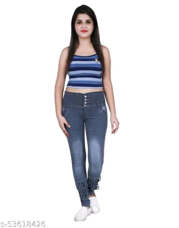 FIVE BUTTON JEANS - 32, s-53618427, Sky blue