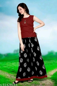 Classy Partywear Women Ethnic Skirts and Tops - Royal Blue, 5XL