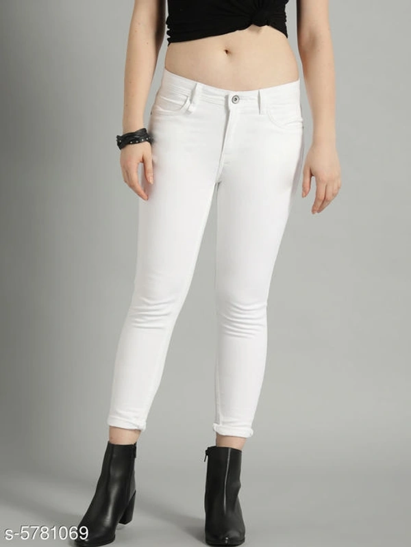 Catalog Name:*Classic Latest Women Jeans*(M) - White, 28, s-5781078