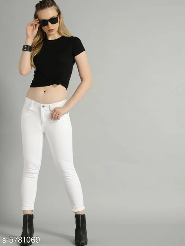 Catalog Name:*Classic Latest Women Jeans*(M) - White, s-5781069, 30