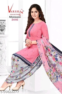 Aagyeyi Graceful Salwar Suits & Dress Materials(m) - Blue, un Stitched, 3442