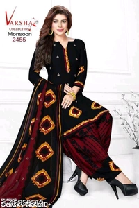 Aakarsha Sensational Salwar Suits & Dress Materials - Black, 2455, un Stitched