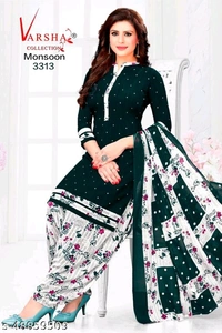 Aakarsha Sensational Salwar Suits & Dress Materials - Orange, un Stitched, 3387
