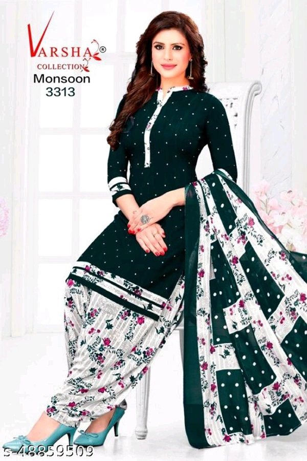 Aakarsha Sensational Salwar Suits & Dress Materials - Orange, un Stitched, 3387
