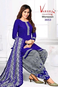 Catalog Name:*Aakarsha Fabulous Salwar Suits & Dress Materials*(m) - Blue, Un Stitched, 3655