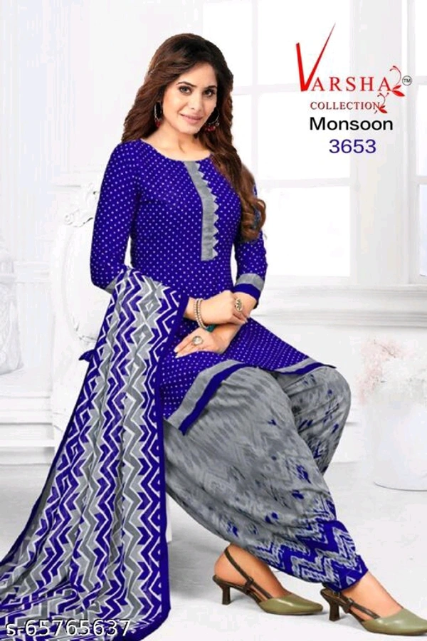 Catalog Name:*Aakarsha Fabulous Salwar Suits & Dress Materials*(m) - Blue, Un Stitched, 3655