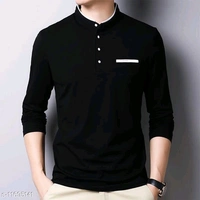 EYEBOGLER 100% Cotton Regular Fit  Round Neck Full Sleeve Men's T-Shirt(m) - Black, S