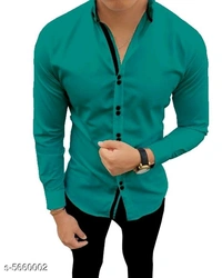 Catalog Name:*Stylish Fashionable Men Shirts*(m) - Green, s-5660002, S