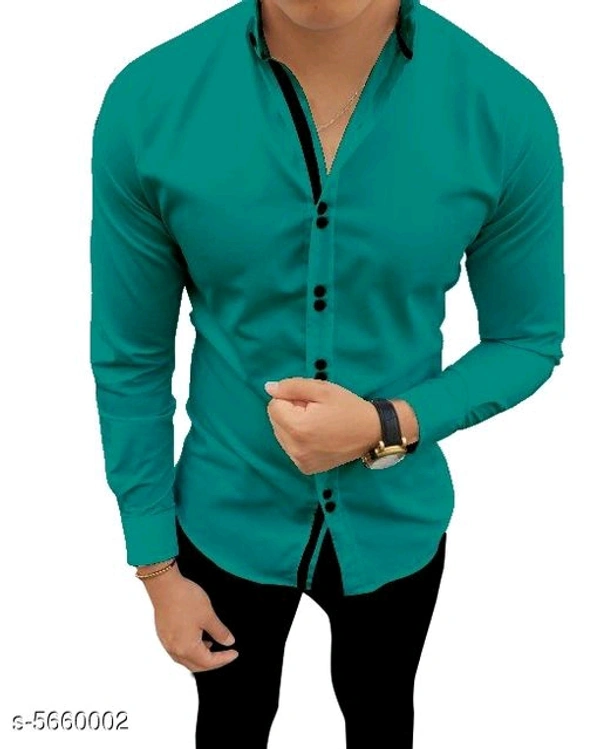 Catalog Name:*Stylish Fashionable Men Shirts*(m) - Green, s-5660002, S