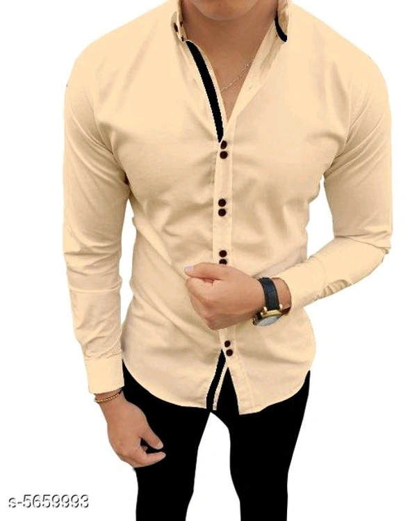 Catalog Name:*Stylish Fashionable Men Shirts*(m) - Orange, s-5660003, M