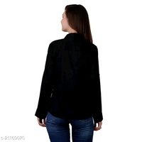 Cozami Women Long sleeves casual shirt - Maroon, M