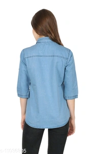 DARK BLUE PINTEX SHIRT - Light Blue, S