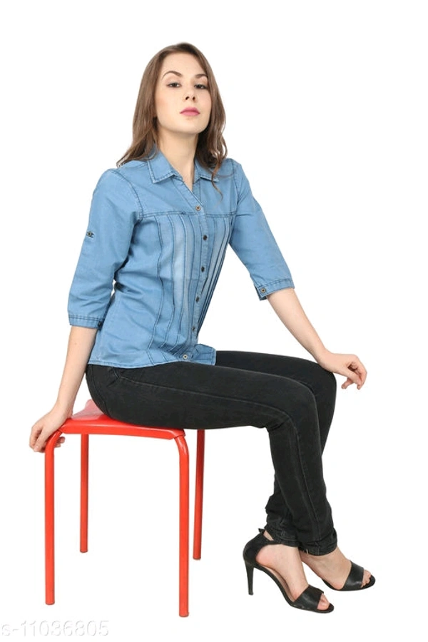 DARK BLUE PINTEX SHIRT - Light Blue, M