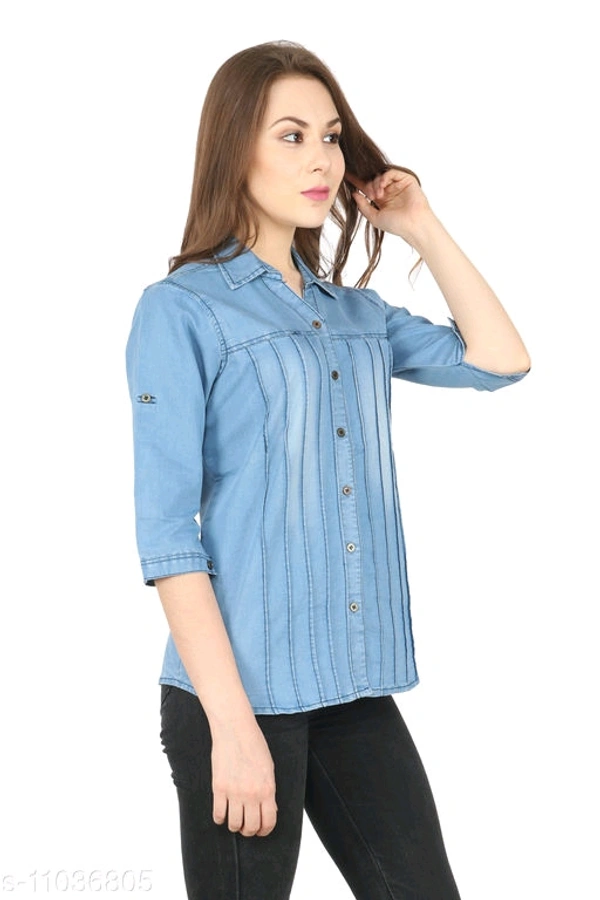 DARK BLUE PINTEX SHIRT - Light Blue, M