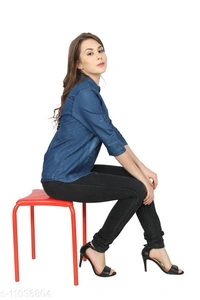 DARK BLUE PINTEX SHIRT - Light Blue, L