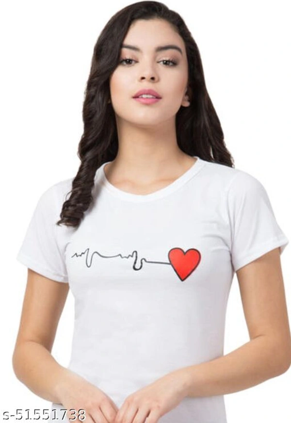 Fancy Partywear Women Tshirts  - s-51551738, Ehite, M