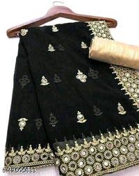 Jivika Petite Sarees - Blue, Free Size