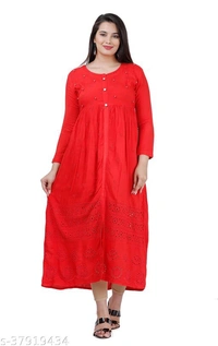 Abhisarika Fabulous Kurtis - Red, s-37919433, XXL