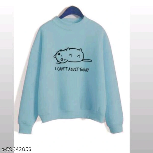 CAT PRINTED SWEATSHIRTS FOR WOMAN AND GIRLS - Pink, s-59642056, S