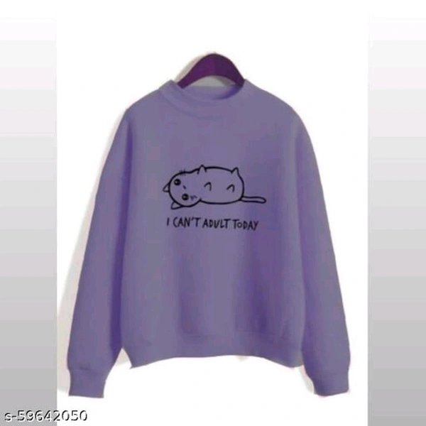 CAT PRINTED SWEATSHIRTS FOR WOMAN AND GIRLS - Pink, s-59642056, L