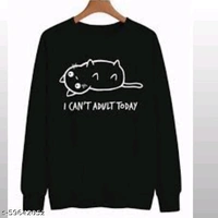 CAT PRINTED SWEATSHIRTS FOR WOMAN AND GIRLS - Pink, s-59642056, L