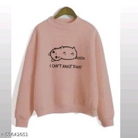 CAT PRINTED SWEATSHIRTS FOR WOMAN AND GIRLS - Pink, s-59642056, L