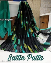 Trendy Georgette And Satin Printed Women's Sarees With Blouse - Pink, s-26135480, Free size