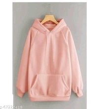 Febmetro_sales  Women's Solid Fleece Full Sleeve Stylish Hoodie Sweatshirt - Purple, s-67220417, S