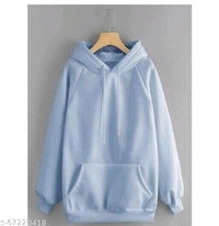 Febmetro_sales  Women's Solid Fleece Full Sleeve Stylish Hoodie Sweatshirt - Purple, s-67220417, S