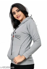Trendy Hoodie For Women - Black, s-64963839, L