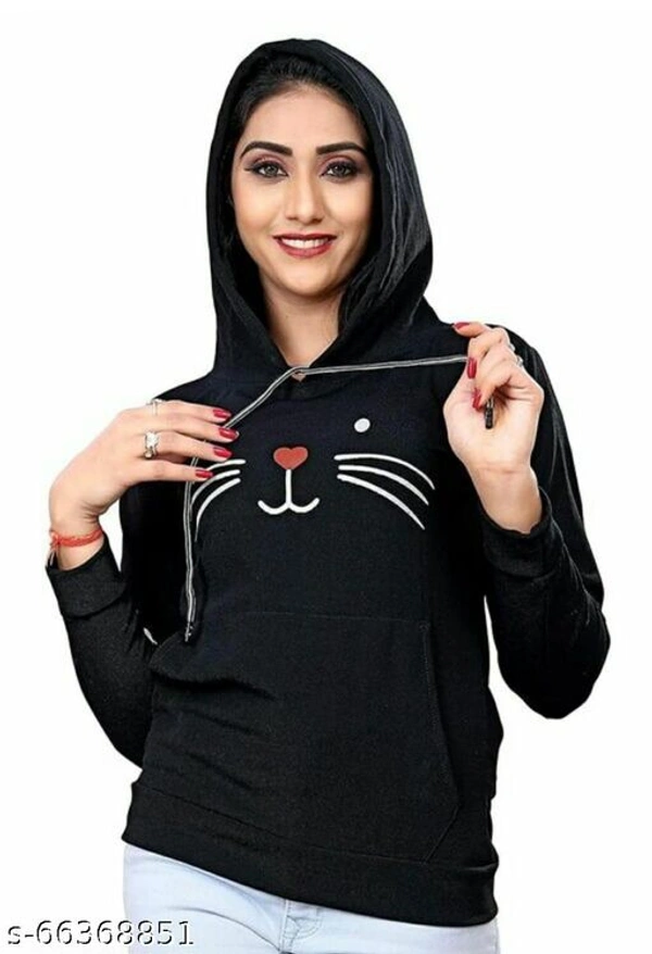 Trendy Hoodie For Women - Black, s-64963839, L